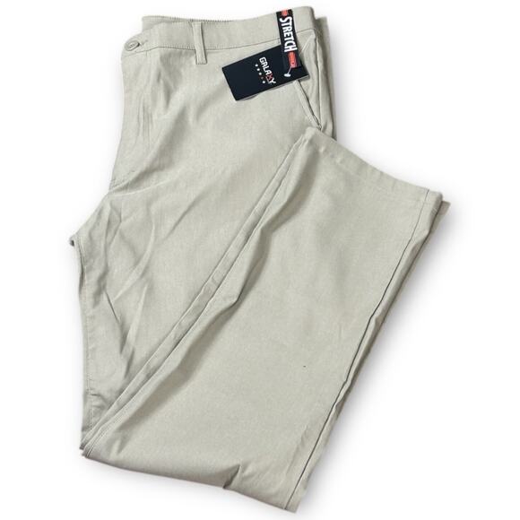 NWT Galaxy by Harvic Stretch Chino Pants Beige 36x30 - Picture 3 of 10